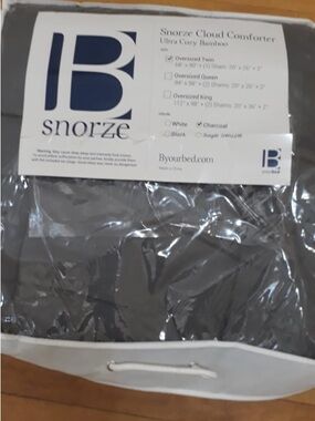 Snorze Cloud Comforter - Charcoal Ultra Cozy Bamboo